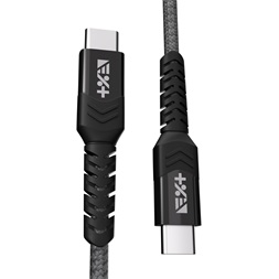 NextOne USBCX2-BRD-SG 1,2m Type-C fonott asztroszürke adat- és töltőkábel