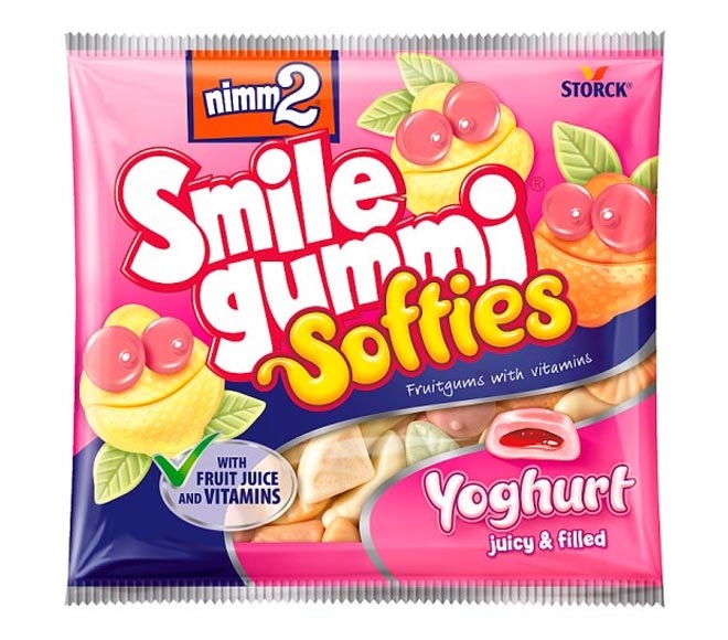 Nimm2 Smilegummi Softies 90g joghurtos töltött gumicukor