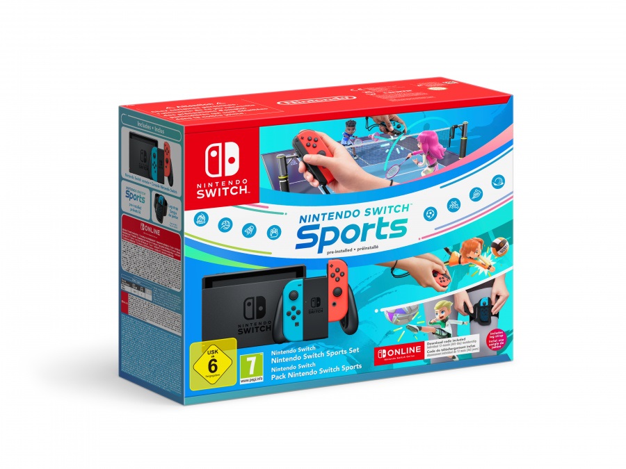 Nintendo Switch Neon + Switch Sports + 12 hónap Nintendo Switch előfizetés