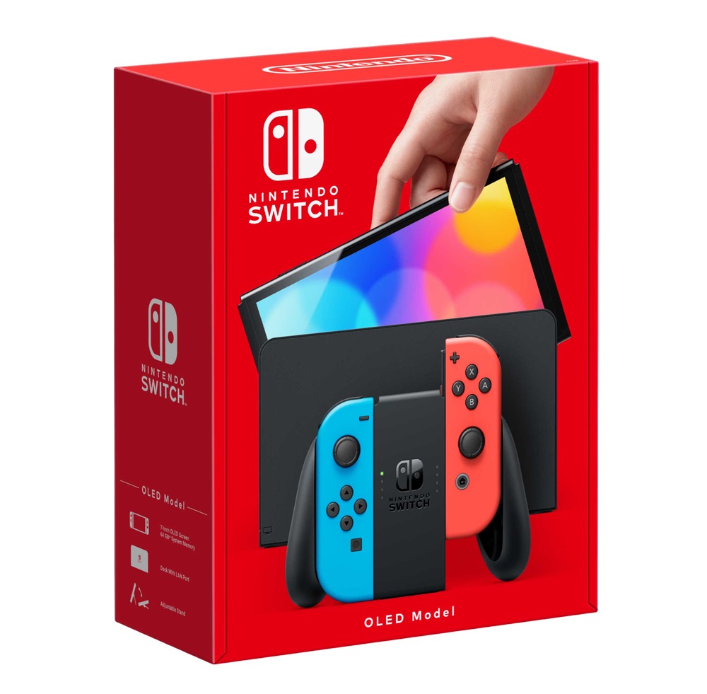 Nintendo Switch OLED Modell Neon Red & Blue Joy-Con játékkonzol