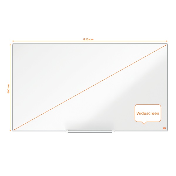 Nobo Impression Pro 122x69cm széles képarányú zománcozott mágneses fehértábla