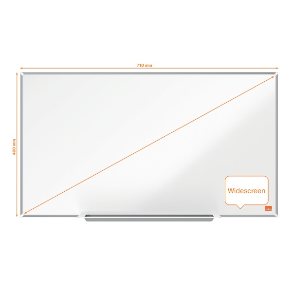 Nobo Impression Pro 71x40cm széles képarányú acél mágneses fehértábla