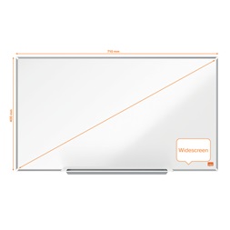 Nobo Impression Pro 71x40cm széles képarányú acél mágneses fehértábla