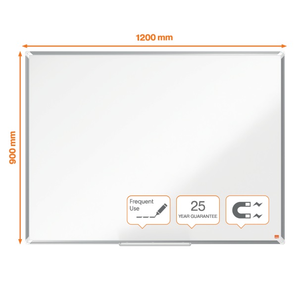 Nobo Premium Plus 120x90cm zománcozott mágneses fehértábla