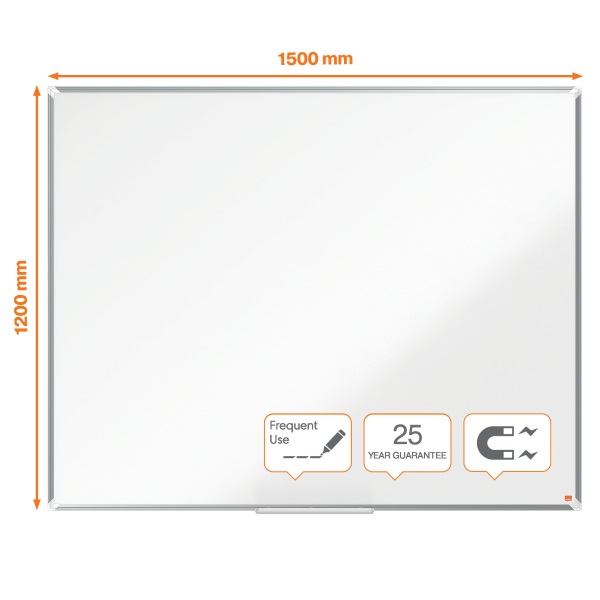 Nobo Premium Plus 150x120cm zománcozott mágneses fehértábla