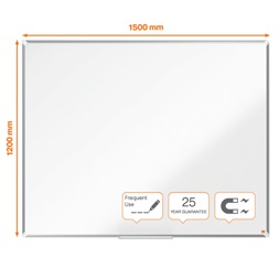 Nobo Premium Plus 150x120cm zománcozott mágneses fehértábla