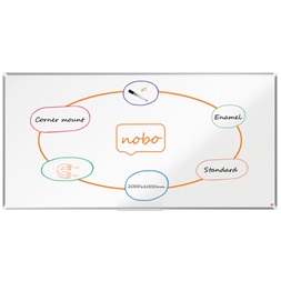 Nobo Premium Plus 200x100cm zománcozott mágneses fehértábla