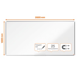 Nobo Premium Plus 200x100cm zománcozott mágneses fehértábla
