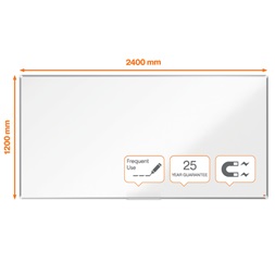 Nobo Premium Plus 240x120cm zománcozott mágneses fehértábla
