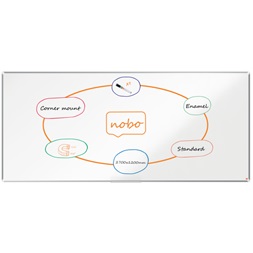 Nobo Premium Plus 270x120cm zománcozott mágneses fehértábla