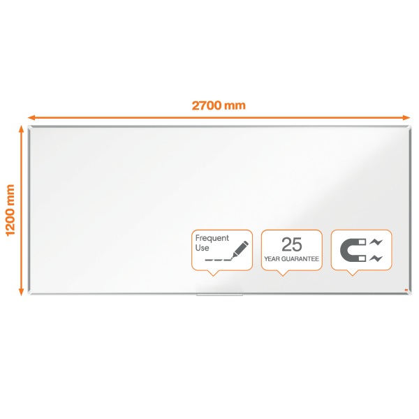 Nobo Premium Plus 270x120cm zománcozott mágneses fehértábla