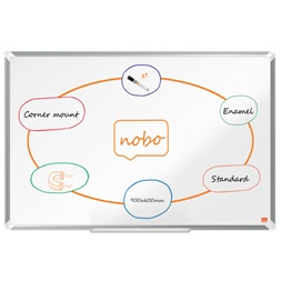 Nobo Premium Plus 90x60cm zománcozott mágneses fehértábla