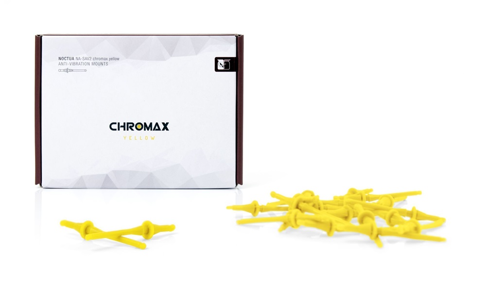 Noctua NA-SAV2 chromax.yellow ventilátor vibráció csökkentő