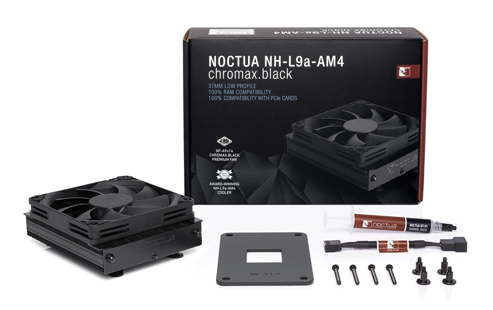 Noctua NH-L9A-AM4 9cm AMD AM4 chromax.black processzor hűtő