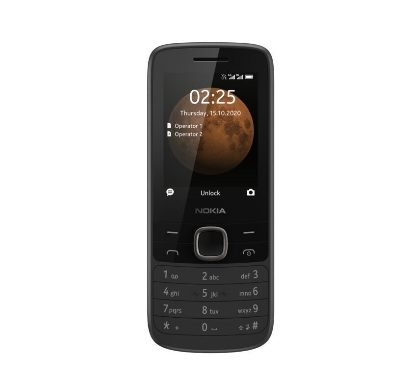 Nokia 225 4G 2,4" Dual SIM fekete mobiltelefon