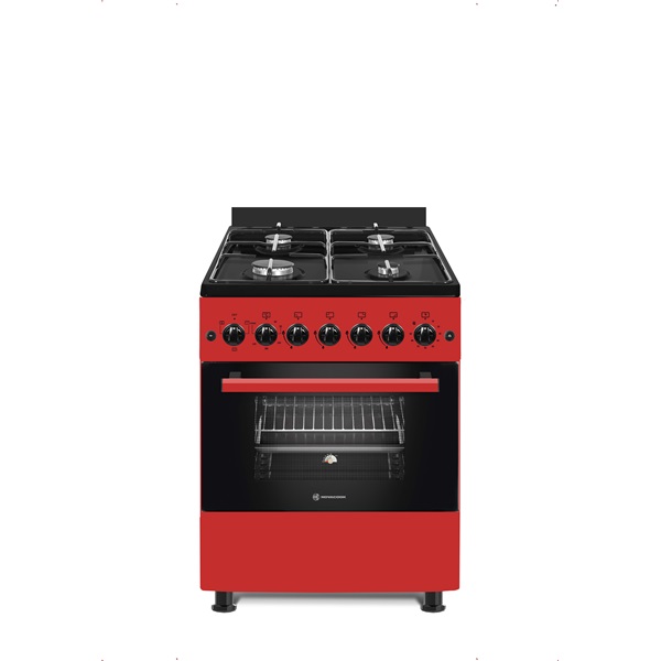 Novacook F6B40EF R meggypiros kombinált tűzhely