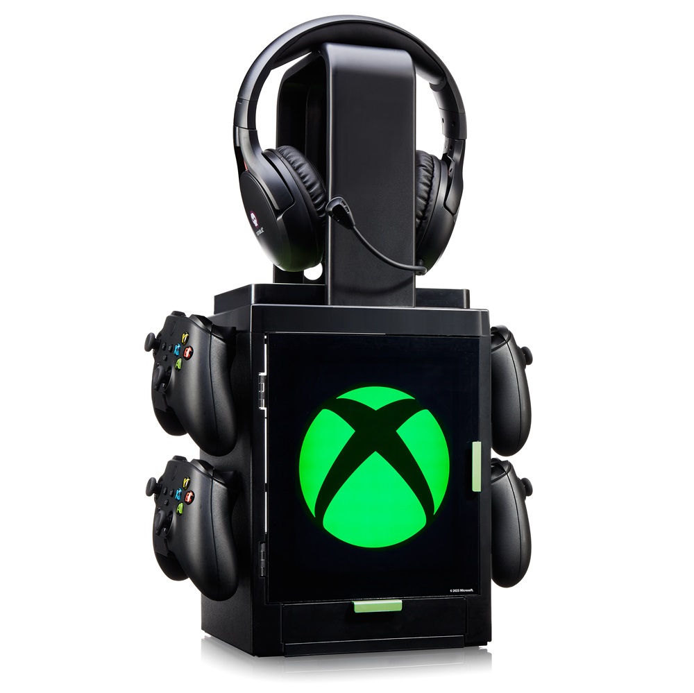 Numskull Xbox LED-világítású szekrényes játéktartó állvány