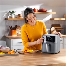 Nutribullet NBA0611 CrispLite sötétszürke 6 L forrólevegős sütő