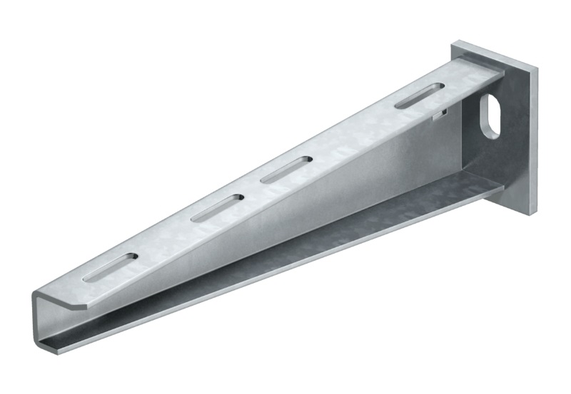 OBO AW 15 21 FT ráhegesztett fejlemezzel B210mm merítetten tűzihorganyzott/DIN EN ISO 1461 fali - oszlopkonzol