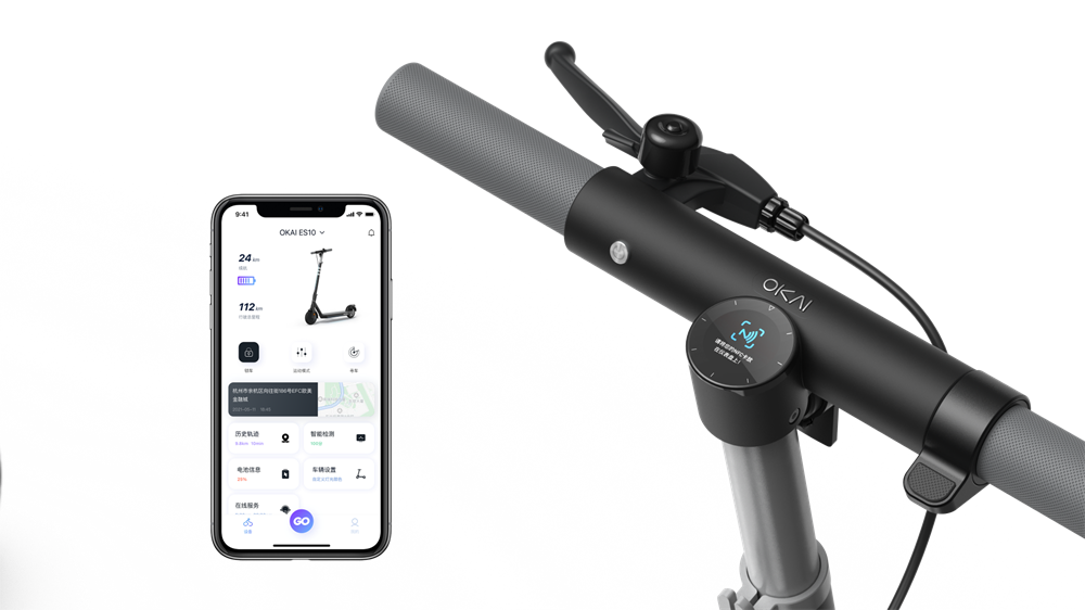 OKAI Neon ES20 fekete elektromos roller