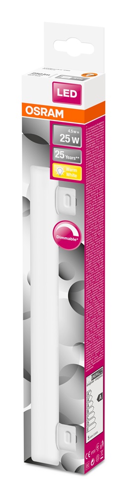Osram LEDinestra matt üveg búra/4,5W/250lm/2700K/S14s dimmelhető LED cső izzó