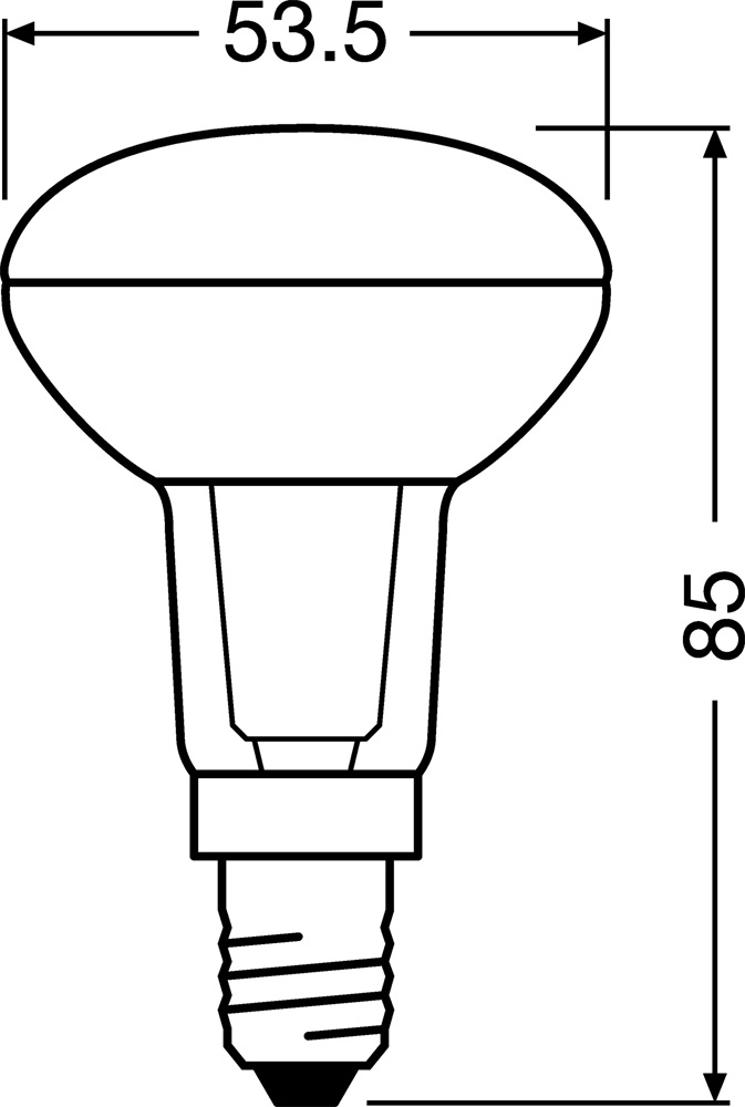 OSRAM LED STAR R50 60 36° 4,3W/827 E14 LED fényforrás