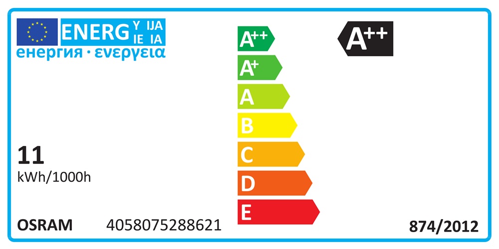 Osram Value átlátszó üveg búra/11W/1521lm/4000K/E27 LED körte izzó