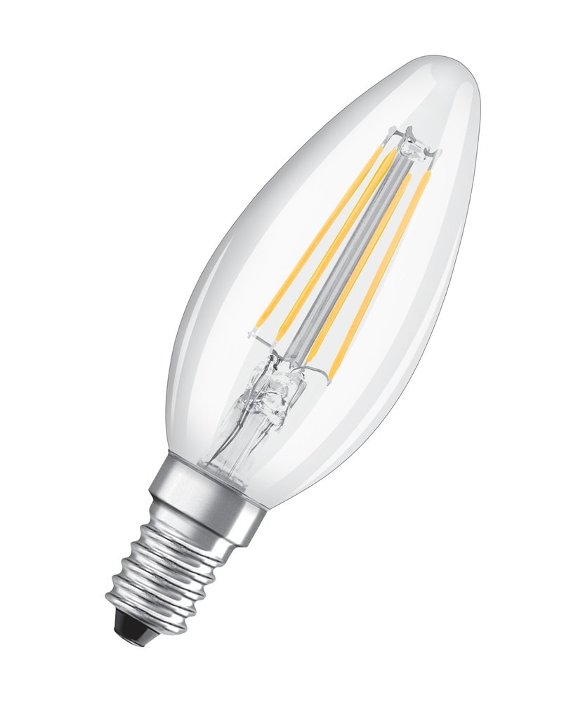 Osram Value átlátszó üveg búra/4W/470lm/2700K/E14 LED gyertya izzó