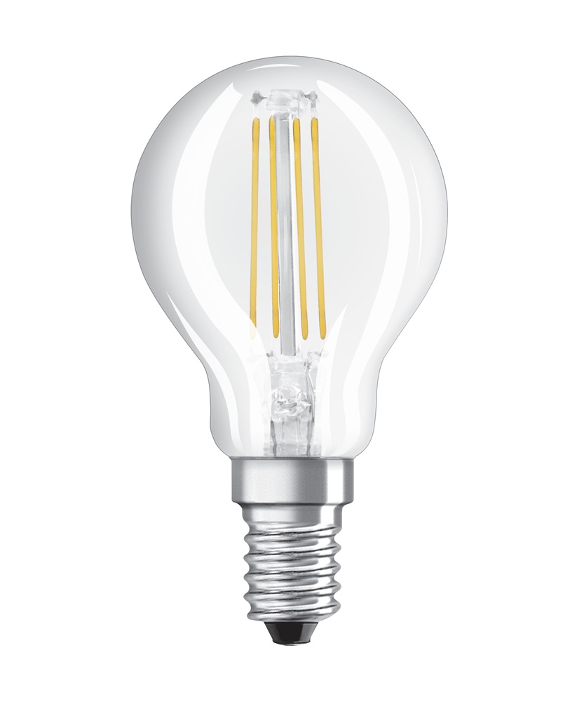 Osram Value átlátszó üveg búra/4W/470lm/2700K/E14 LED kisgömb izzó