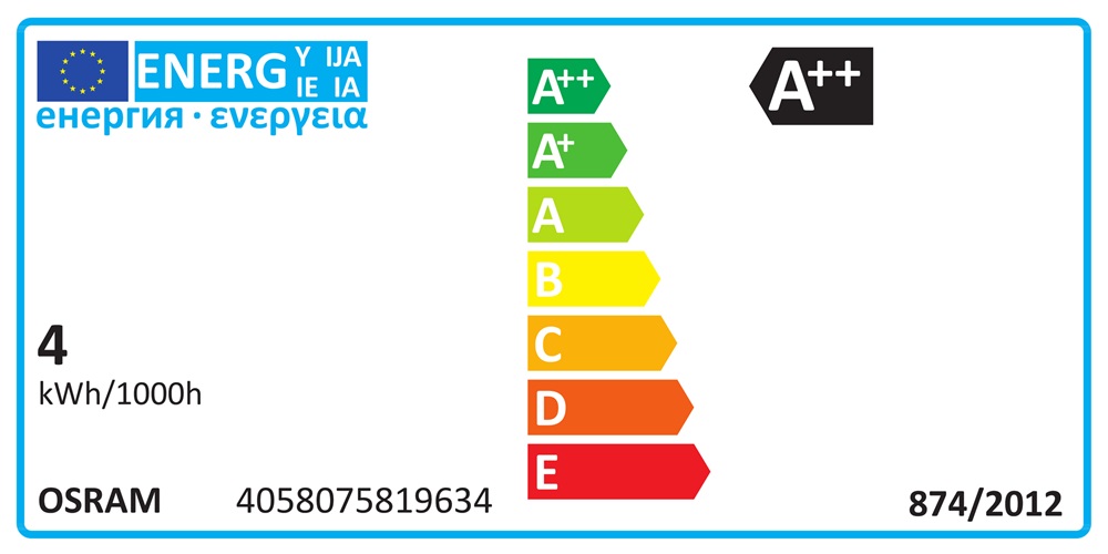 Osram Value átlátszó üveg búra/4W/470lm/2700K/E27 LED körte izzó