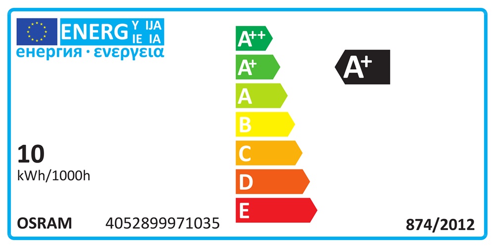 Osram Value opál búra/10W/1055lm/6500K/E27 LED körte izzó