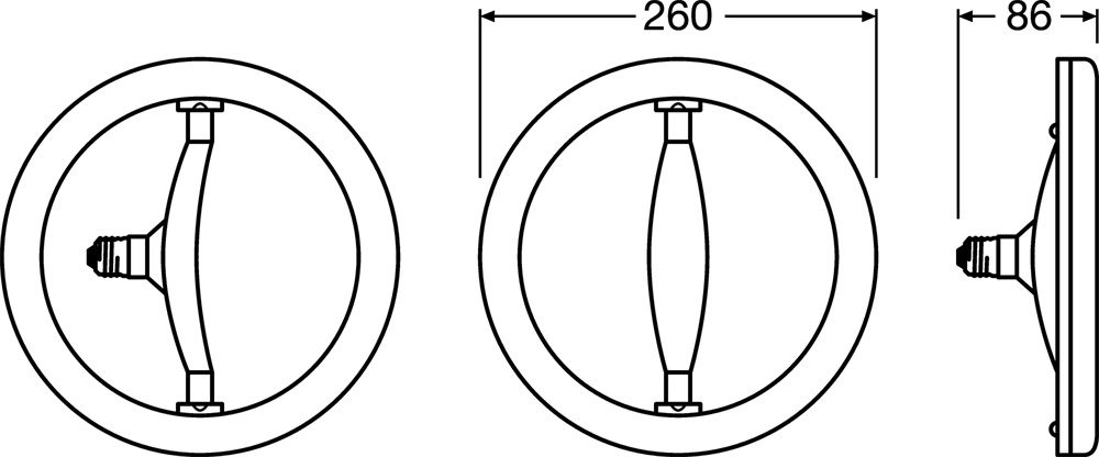Osram matt műanyag búra/17W/1521lm/2700K/E27 LED körfénycső
