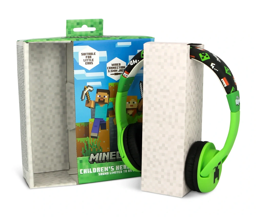 OTL MC1229 Minecraft Creeper vezetékes gyerek fejhallgató