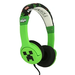 OTL MC1229 Minecraft Creeper vezetékes gyerek fejhallgató