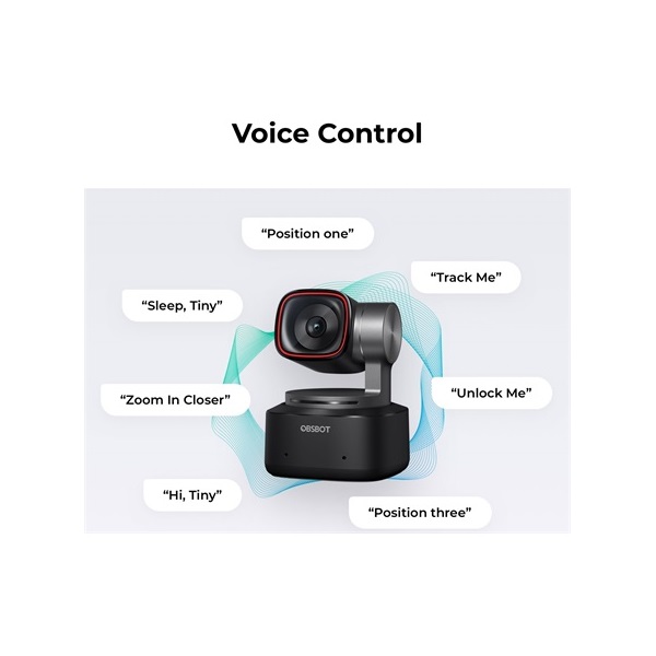 Obsbot OWB-2204-CE Tiny 2 webkamera AI-Powered PTZ fekete