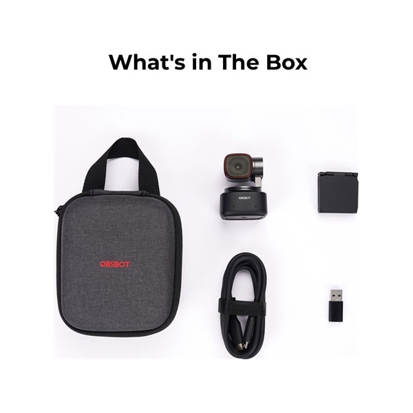 Obsbot OWB-2204-CE Tiny 2 webkamera AI-Powered PTZ fekete
