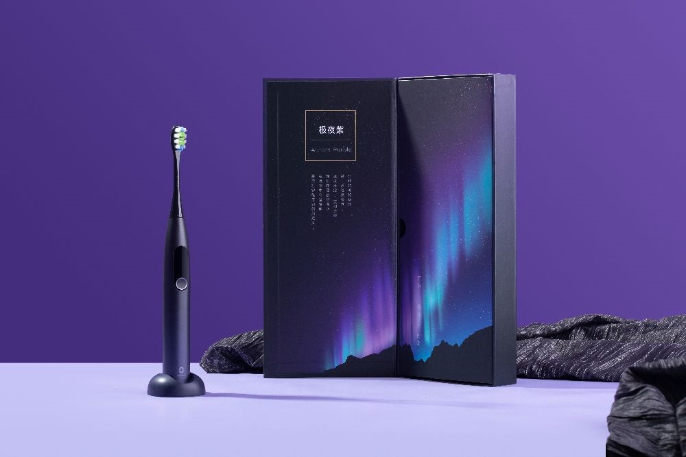 Oclean X Pro Aurora Purple szónikus elektromos okos fogkefe