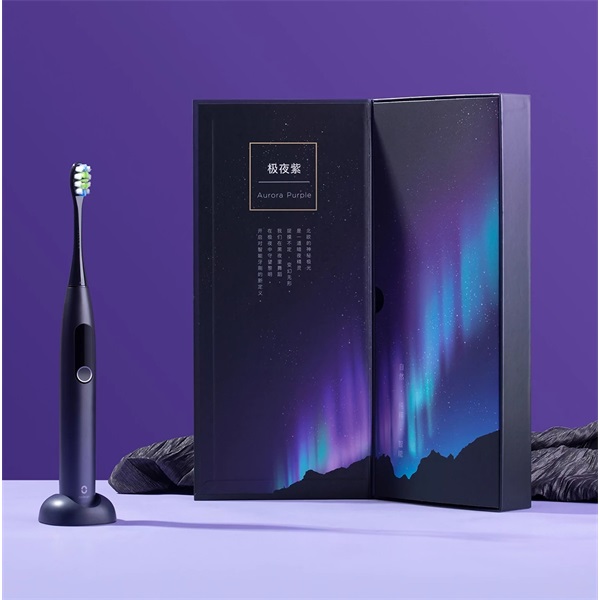 Oclean X Pro Aurora Purple szónikus elektromos okos fogkefe