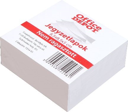 Office Depot 8,5 x 8,5 x 5 cm nem ragasztott jegyzetlapok