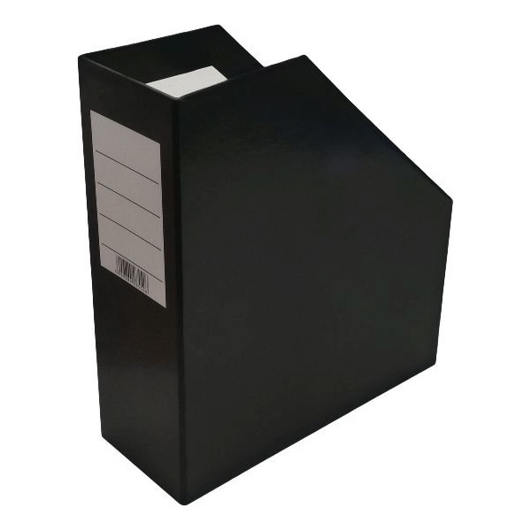 Office Depot merevfalú 9cm karton fekete iratpapucs (Használt - B)