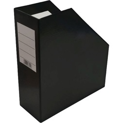 Office Depot merevfalú 9cm karton fekete iratpapucs (Használt - B)