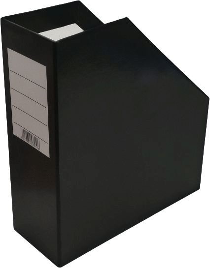Office Depot merevfalú 9cm karton fekete iratpapucs (Használt - B)