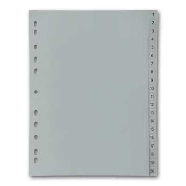 Office Depot A4 1-20 műanyag regiszter