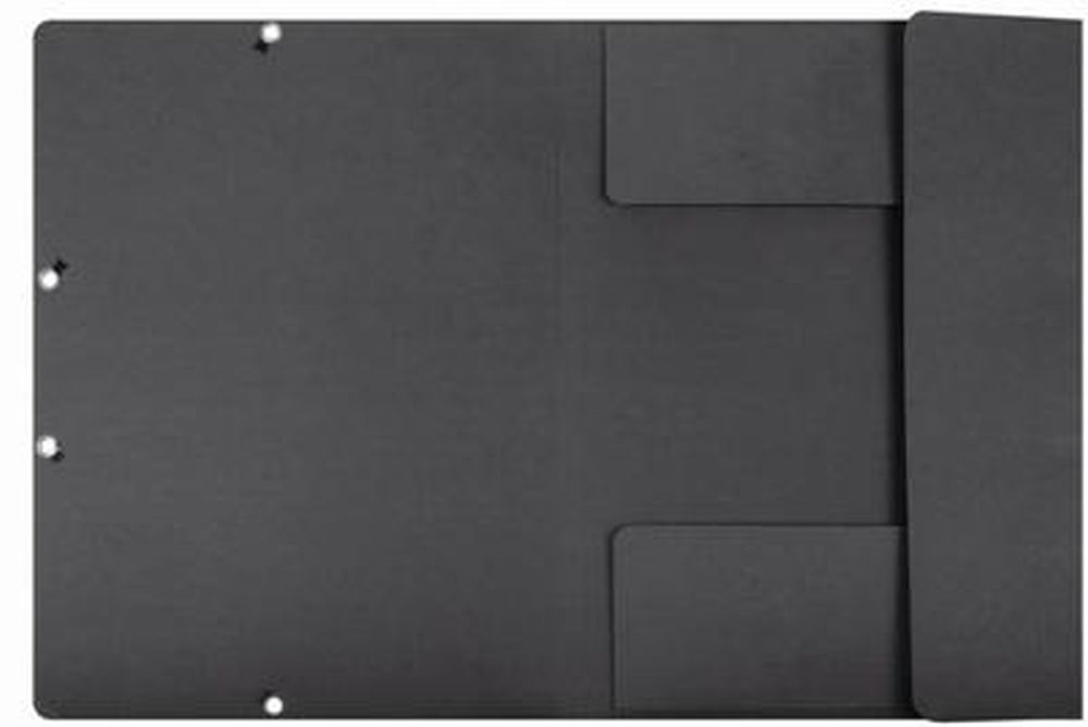 Office Depot prespán 10db/cs fekete gumis mappa