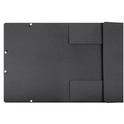 Office Depot prespán 10db/cs fekete gumis mappa