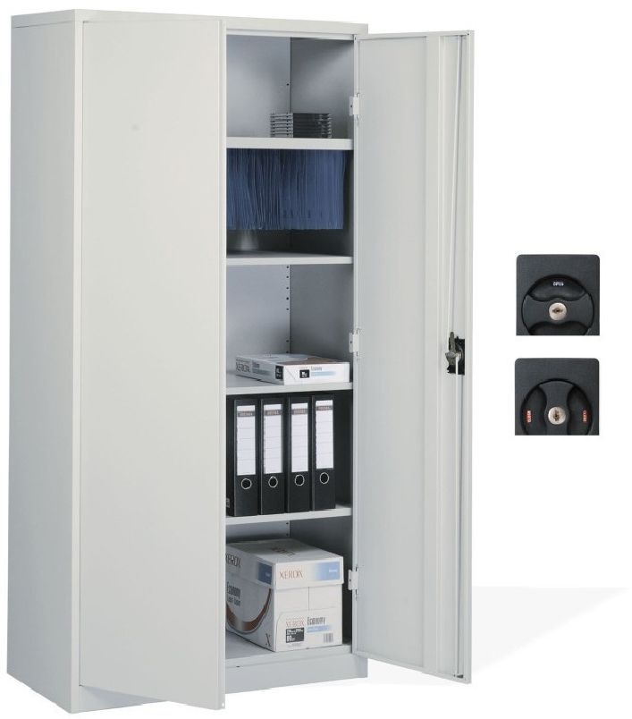 Office Pro KS 195 szürke univerzális irodai fémszekrény