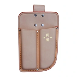 Okatsune 109 olló és szerszámok számára kétrekeszes bőrtok