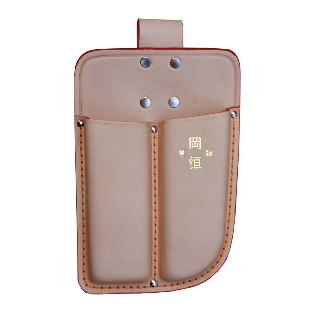 Okatsune 109 olló és szerszámok számára kétrekeszes bőrtok