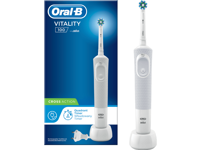 Oral-B Vitality 100 Cross Action fehér elektromos fogkefe