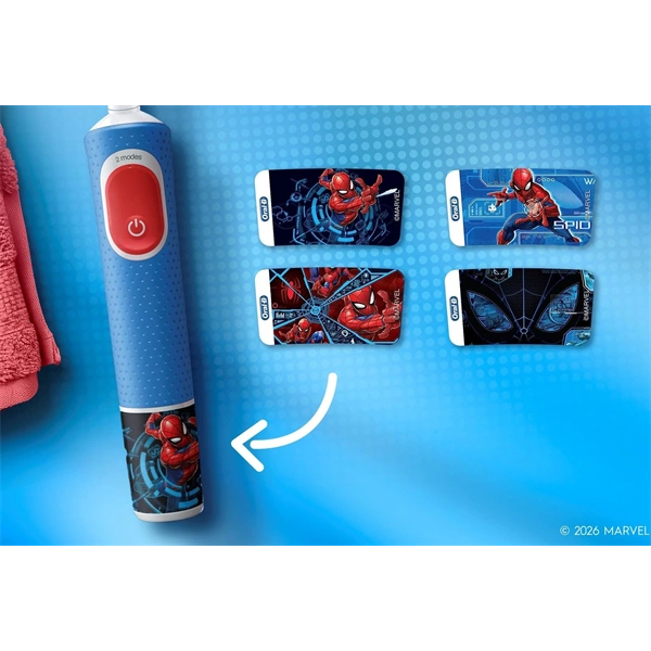 Oral-B D103 Vitality PRO Spiderman gyerek elektromos fogkefe tokkal